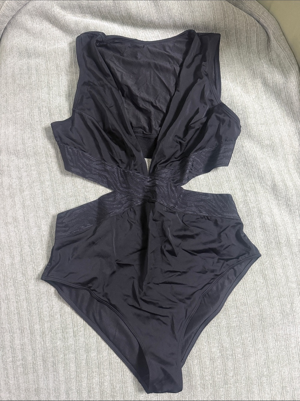 H&M Black Cutout One-Piece Swimsuit